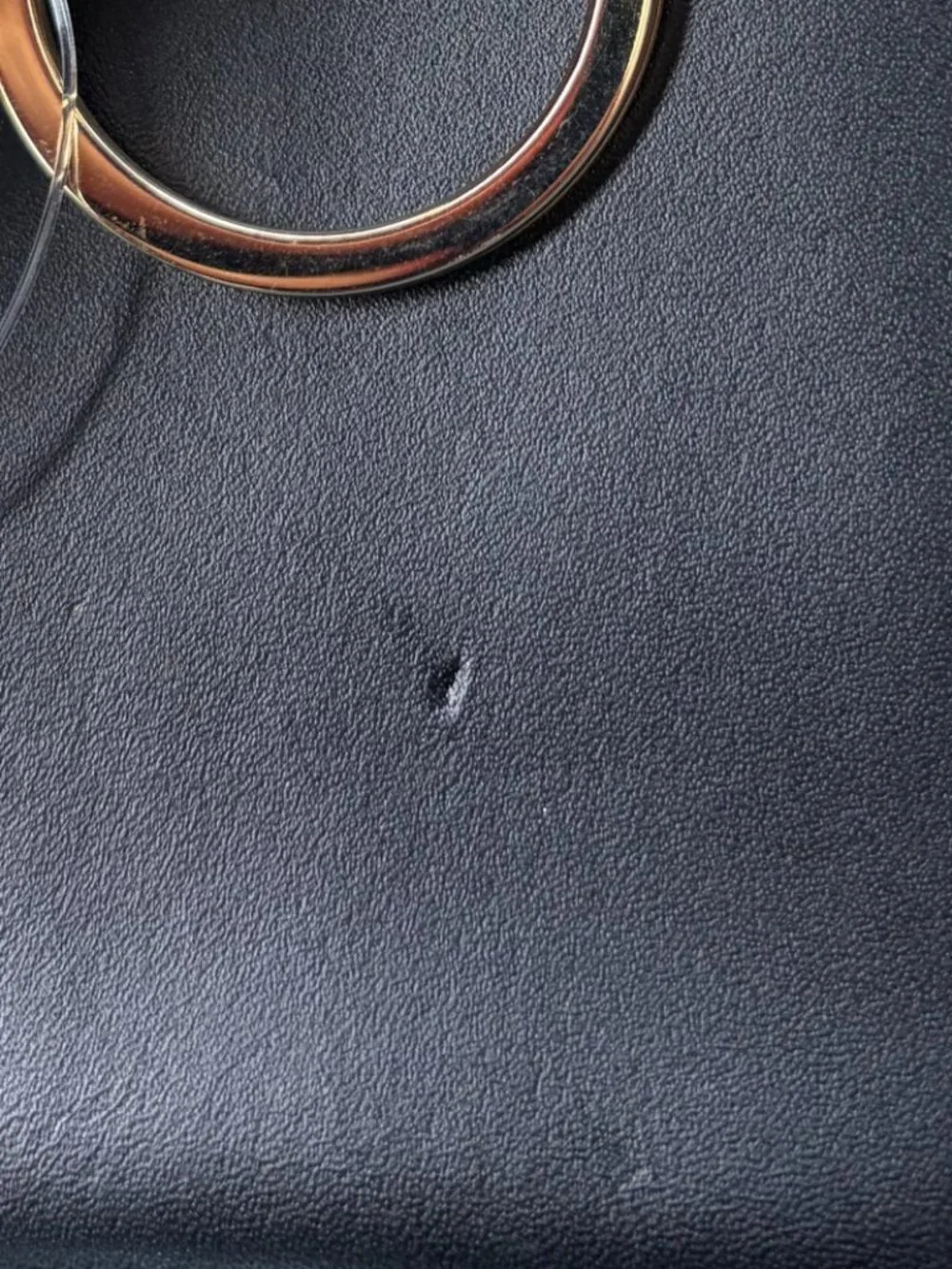 Vintage 1991 S.T. Dupont Ligne D Single-Ring Leather Key Case, Made in Italy